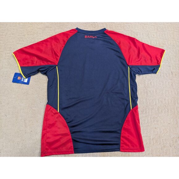 NWT FC Barcelona Jersey Mens Medium Navy Red Futbol Soccer Barca - Picture 2 of 7